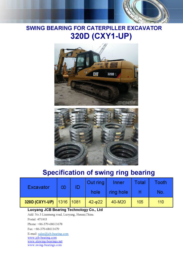 swing bearing for excavator 320D（CXY1-UP）