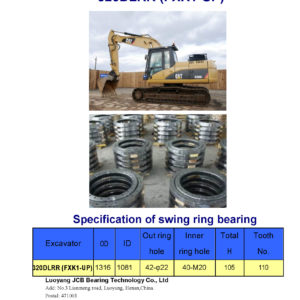 swing bearing for excavator 320DLRR（FXK1-UP）