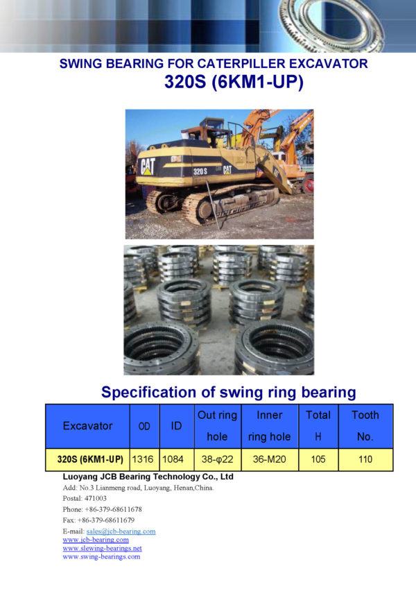 swing bearing for excavator 320S（6KM1-UP）