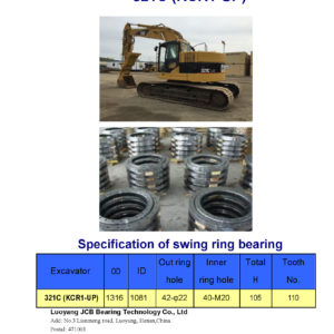swing bearing for excavator 321C（KCR1-UP）