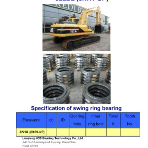 swing bearing for excavator 322BL（8NR1-UP）