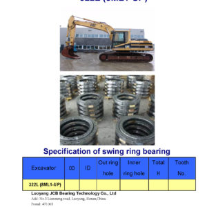 swing bearing for excavator 322L（8ML1-UP）