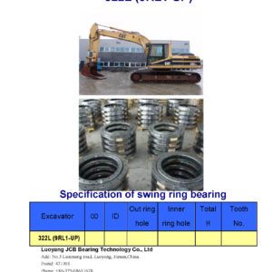 swing bearing for excavator 322L（9RL1-UP）