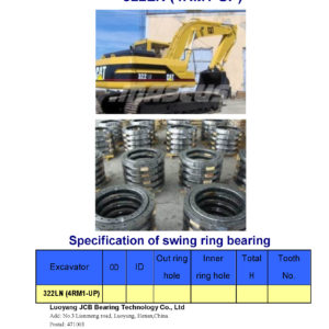 swing bearing for excavator 322LN（4RM1-UP）