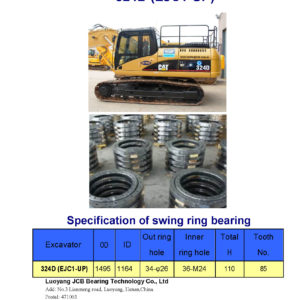 swing bearing for excavator 324D（EJC1-UP）