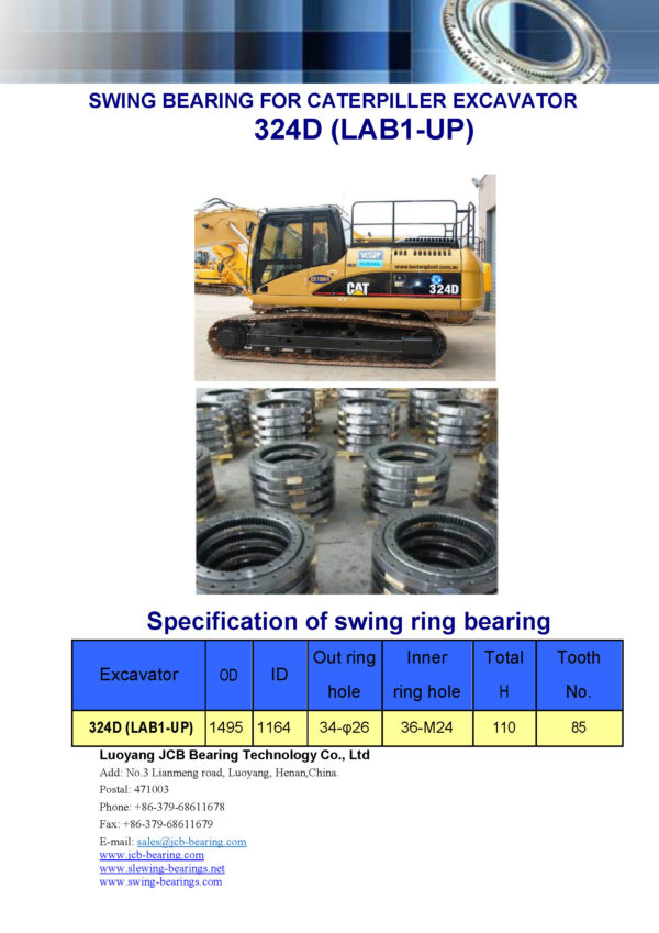 swing bearing for excavator 324D（LAB1-UP）