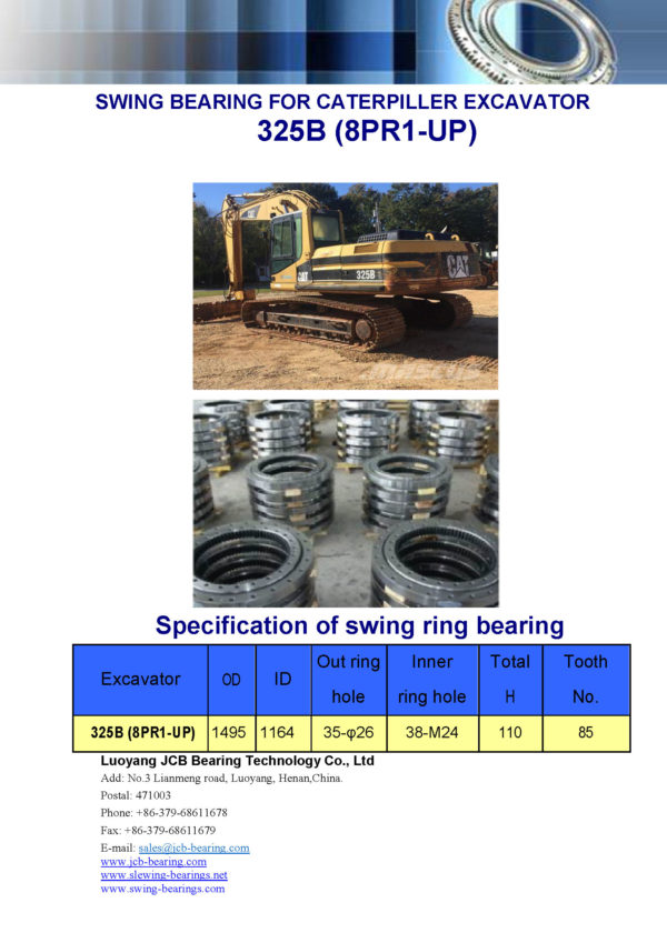 swing bearing for excavator 325B（8PR1-UP）