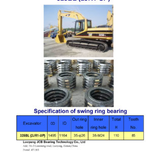 swing bearing for excavator 325BL（2JR1-UP）