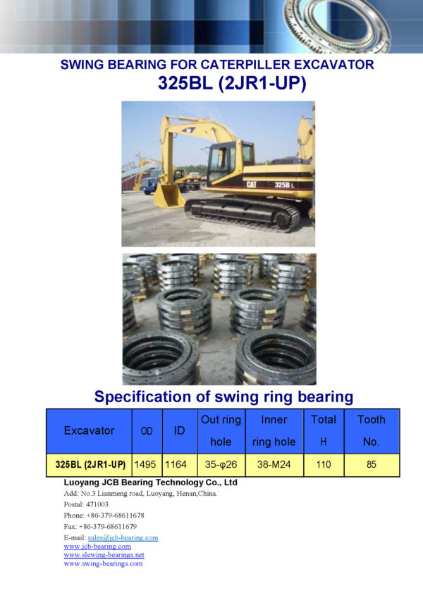 swing bearing for excavator 325BL（2JR1-UP）