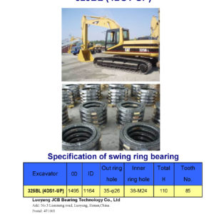 swing bearing for excavator 325BL（4DS1-UP）