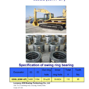 swing bearing for excavator 325BL（6DN1-UP）