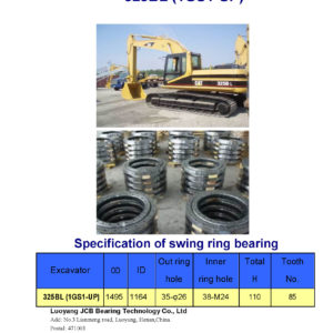 swing bearing for excavator 325BL（1GS1-UP）