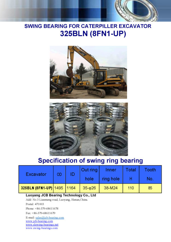 swing bearing for excavator 325BLN（8FN1-UP）