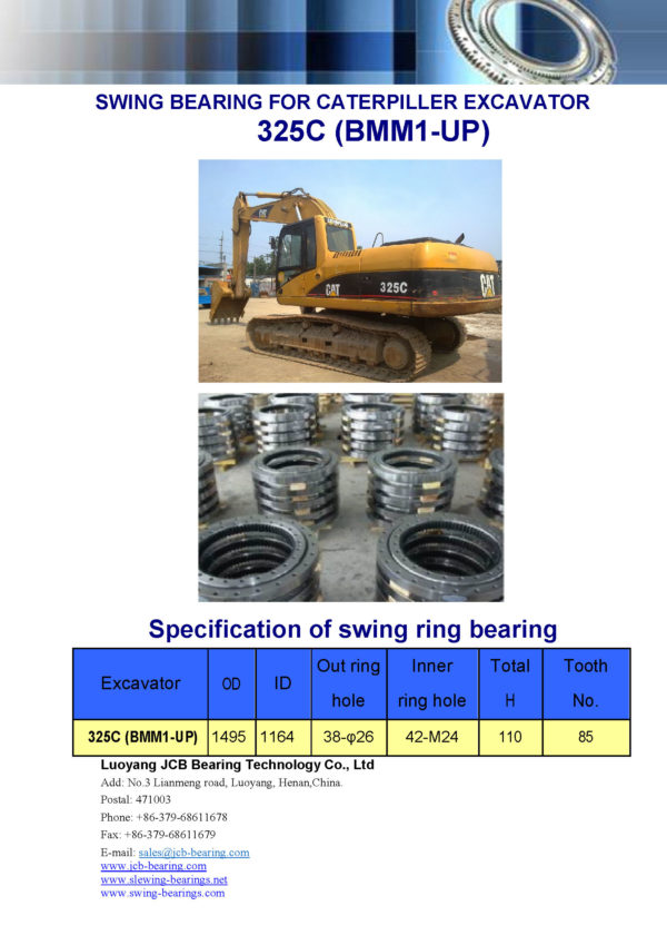 swing bearing for excavator 325C（BMM1-UP）