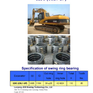 swing bearing for excavator 325C（C8L1-UP）