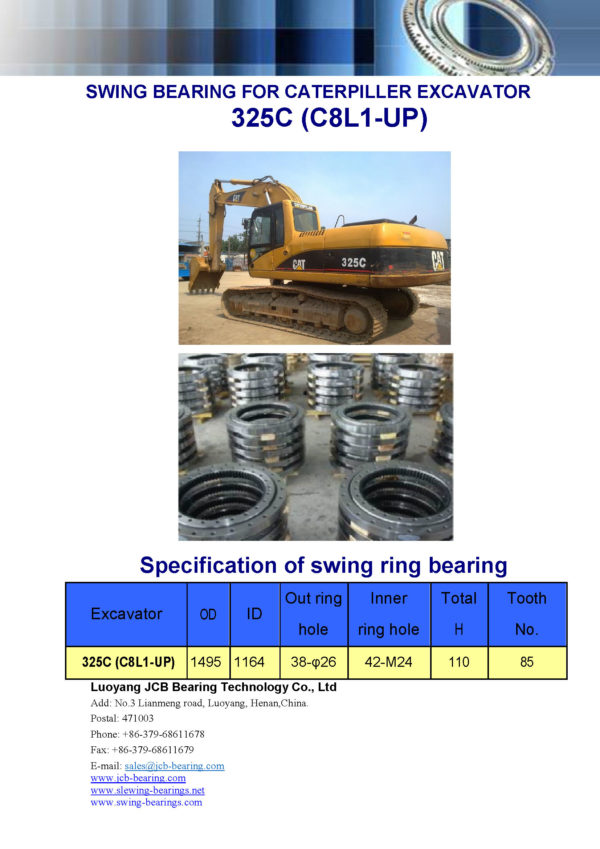 swing bearing for excavator 325C（C8L1-UP）
