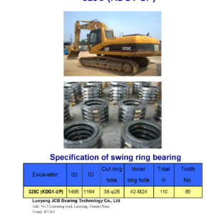 swing bearing for excavator 325C（KDG1-UP）