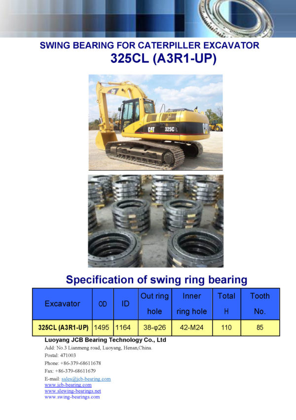 swing bearing for excavator 325CL（A3R1-UP）