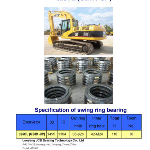 swing bearing for excavator 325CL（GBR1-UP）
