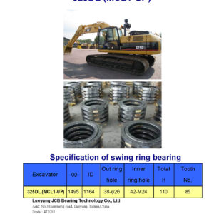 swing bearing for excavator 325DL（MCL1-UP）