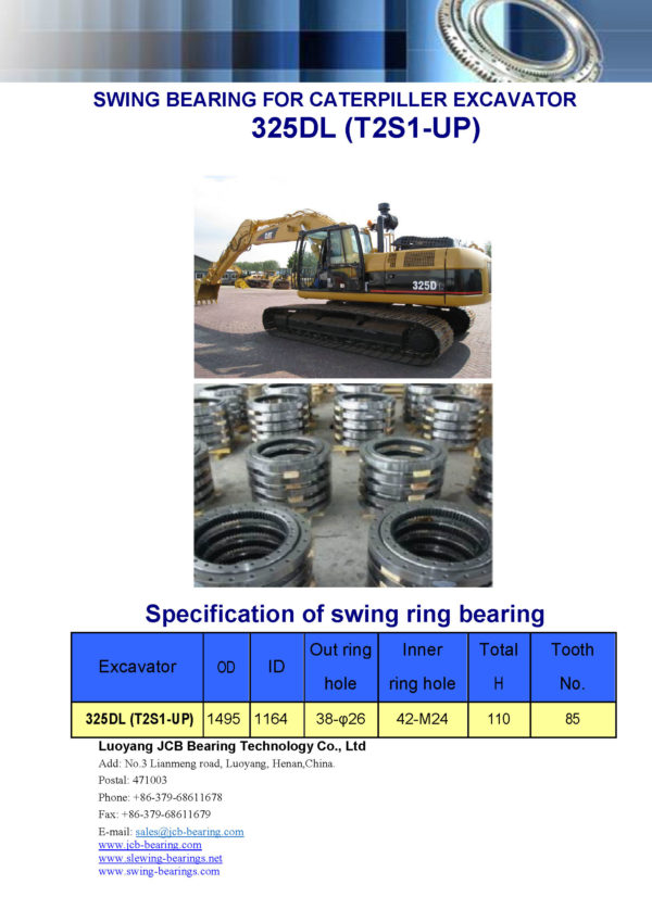 swing bearing for excavator 325DL（T2S1-UP）
