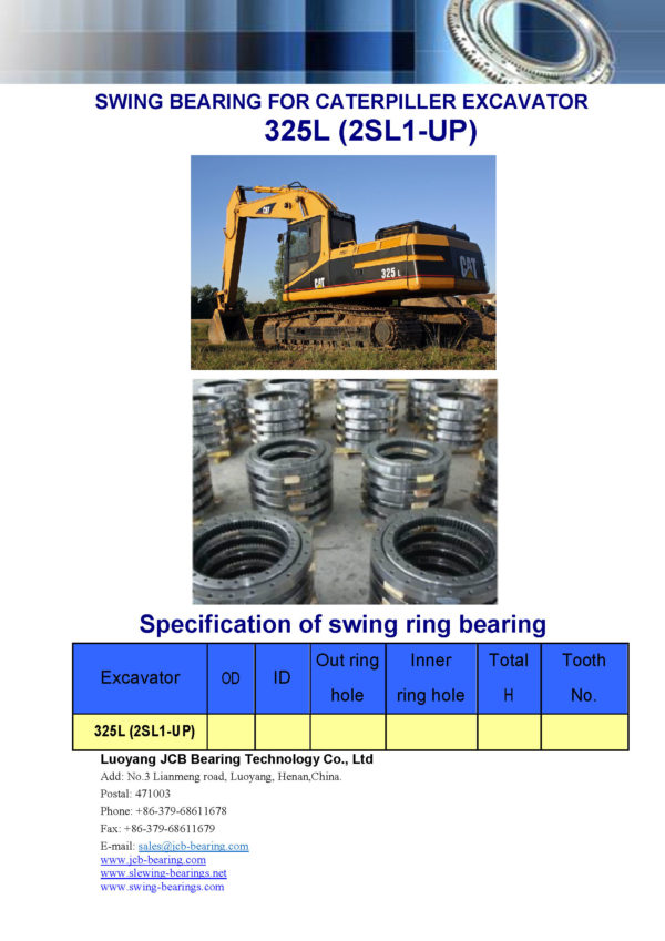 swing bearing for excavator 325L（2SL1-UP）