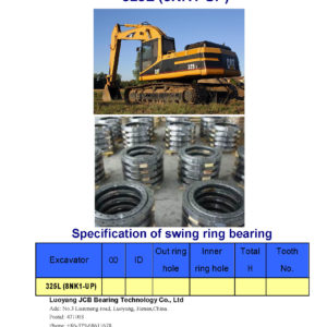 swing bearing for excavator 325L（8NK1-UP）