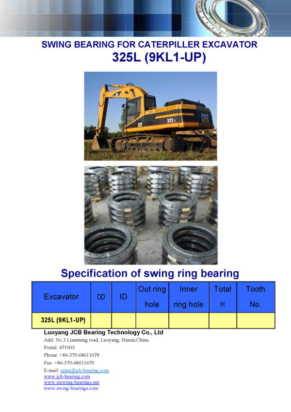 swing bearing for excavator 325L（9KL1-UP）