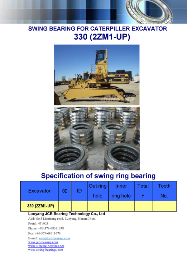 swing bearing for excavator 330（2ZM1-UP）