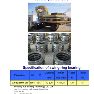 swing bearing for excavator 330BL（6DR1-UP）