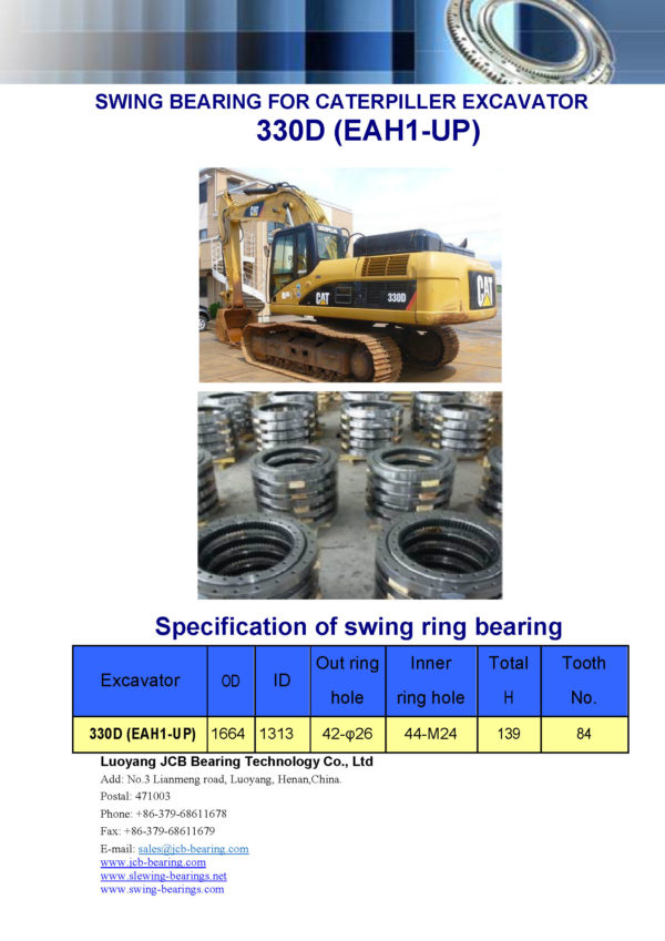 swing bearing for excavator 330D（EAH1-UP）