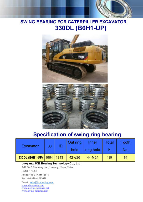 swing bearing for excavator 330DL（B6H1-UP）