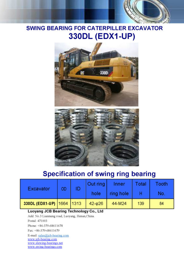 swing bearing for excavator 330DL（EDX1-UP）