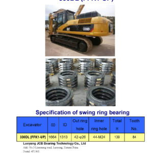 swing bearing for excavator 330DL（FFK1-UP）