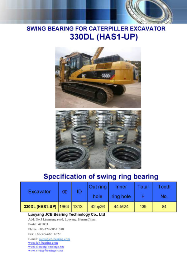 swing bearing for excavator 330DL（HAS1-UP）