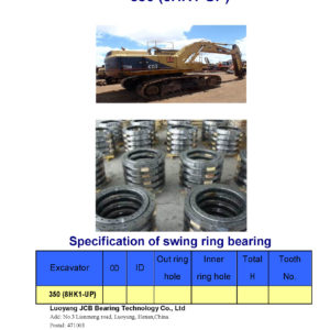 swing bearing for excavator 350（8HK1-UP）