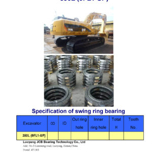 swing bearing for excavator 350L（9FL1-UP）