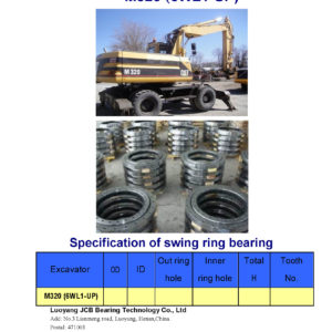 swing bearing for excavator M320（6WL1-UP）