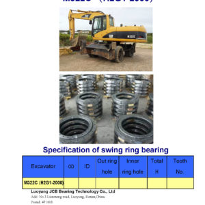 swing bearing for excavator M322C（H2G1-2000）