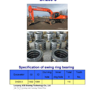 swing bearing for excavator DH200-3