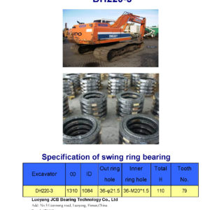 swing bearing for excavator DH220-3