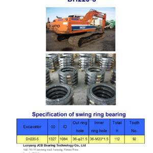 swing bearing for excavator DH220-5