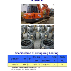 swing bearing for excavator DH55-5