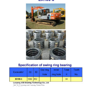 swing bearing for excavator EX100-3