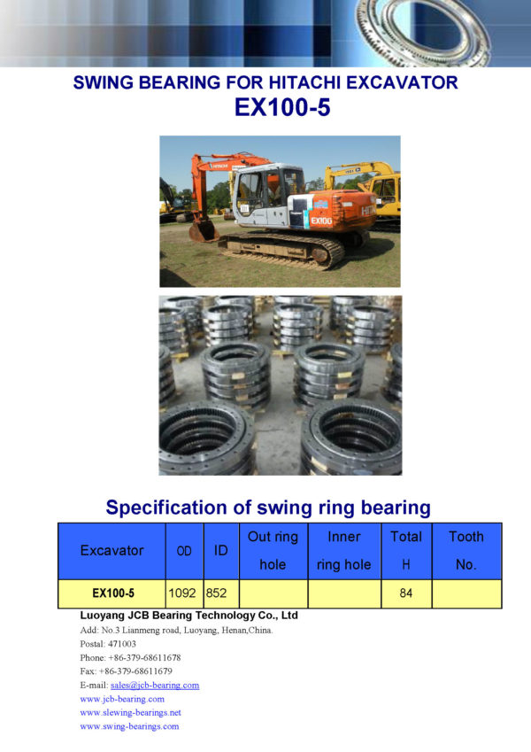 swing bearing for excavator EX100-5