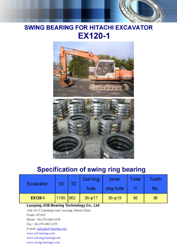 swing bearing for excavator EX120-1