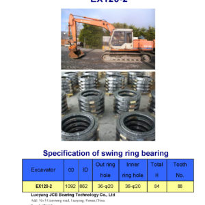 swing bearing for excavator EX120-2