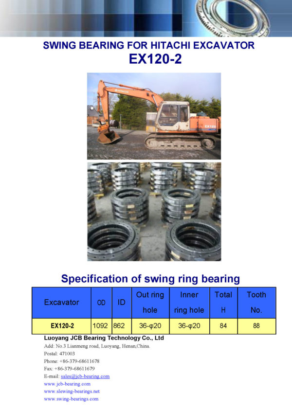 swing bearing for excavator EX120-2