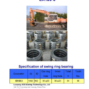 swing bearing for excavator EX120-3