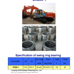 swing bearing for excavator EX200-1